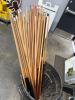 LOT OF POOL STICKS - 2