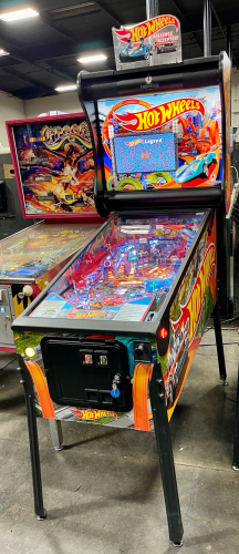 HOT WHEELS DELUXE PINBALL MACHINE W/ TOPPER AMERICAN HUO