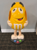 YELLOW M&M RETAIL DISPLAY STATUE #1