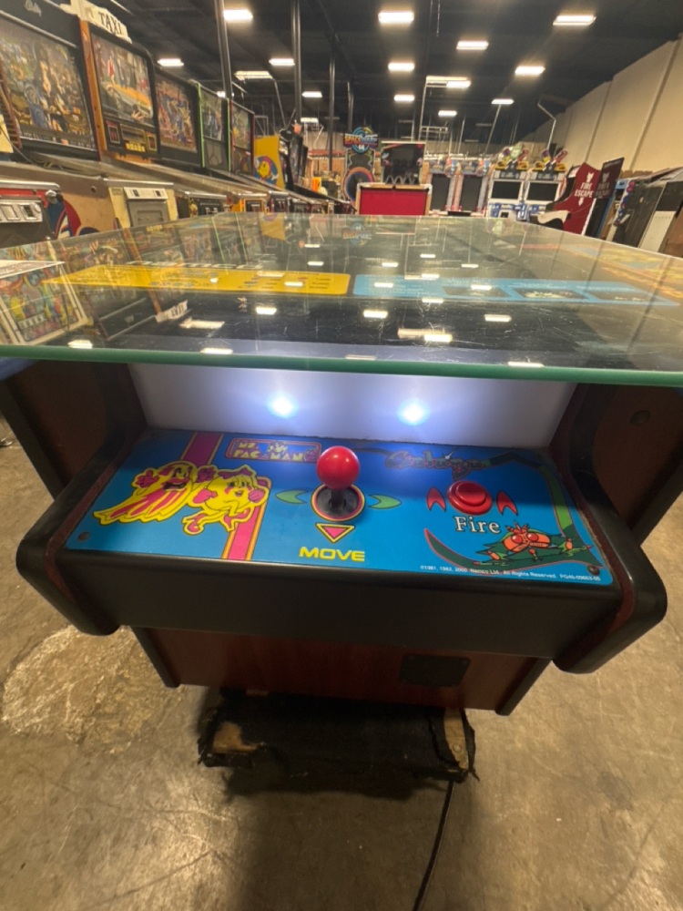 NAMCO CLASS OF 1981 MS. PAC-MAN & GALAGA COCKTAIL TABLE ARCADE GAME