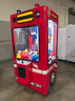 40" FIRE ENGINE RED PLUSH BUS CLAW CRANE MACHINE by ICE