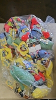 1 BAG LOT - LICENSED SMALL PLUSH TOYS SPONGE BOB, ETC. #3