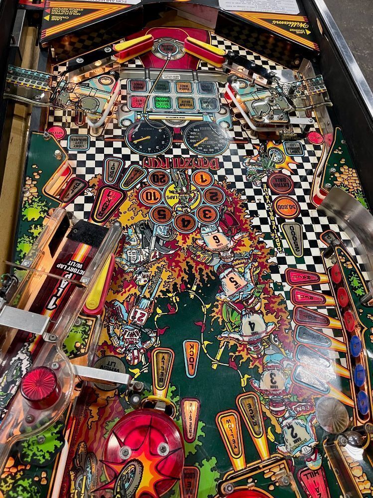 BANZAI RUN PINBALL MACHINE WILLIAMS 1988