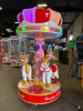 CAROUSEL 3 HORSE HAPPY CHILDHOOD RAINBOW PONY RIDE