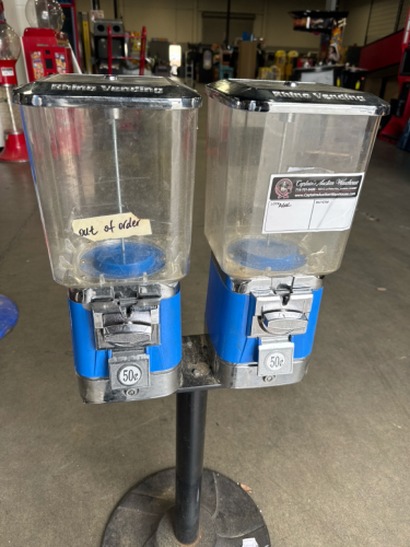 2 HEAD BULK CANDY DISPENSER RHINO VENDING STAND
