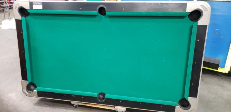 POOL TABLE 7' DYNAMO SLATE TOP COIN OP