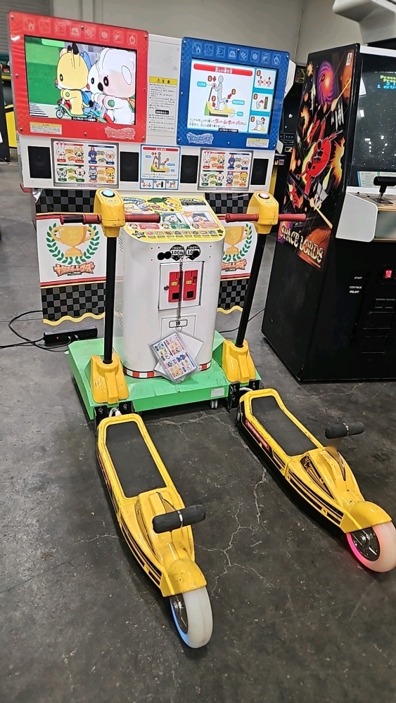 KICKTHROUGH RACERS SCOOTER TWO PLAYER TAITO ARCADE GAME