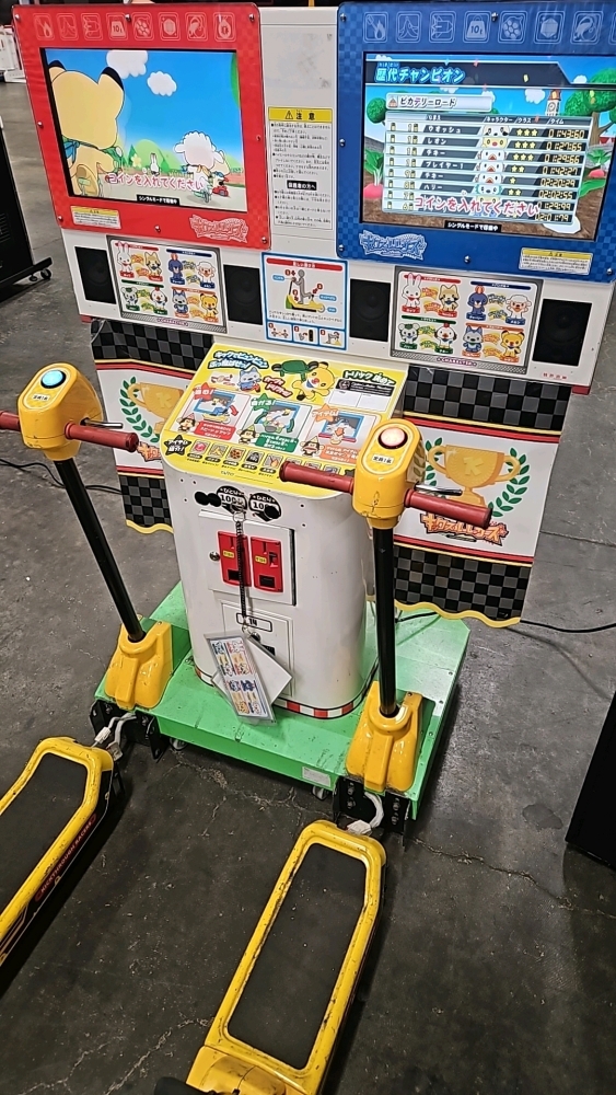KICKTHROUGH RACERS SCOOTER TWO PLAYER TAITO ARCADE GAME