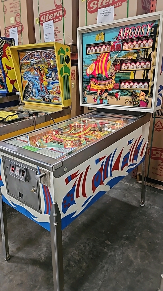 ARGOSY CLASSIC E.M. PINBALL MACHINE WILLIAMS 1977