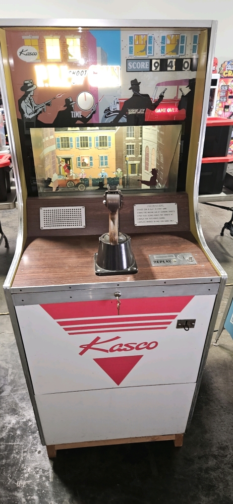 【幻の】キャスコ　FBI shoot out GUN 1970レトロゲーム機 Kasco F.B.I. FBI Shoot Out Gun game coin operated mechanical