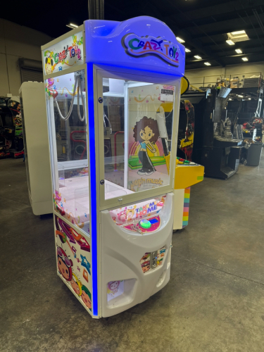 CRAZY TOYS 2 LED GLOW PLUSH CLAW CRANE MACHINE