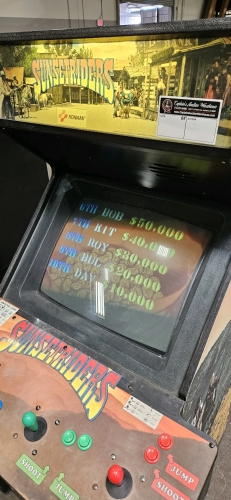 SUNSET RIDERS 4 PLAYER DEDICATED ARCADE GAME KONAMI