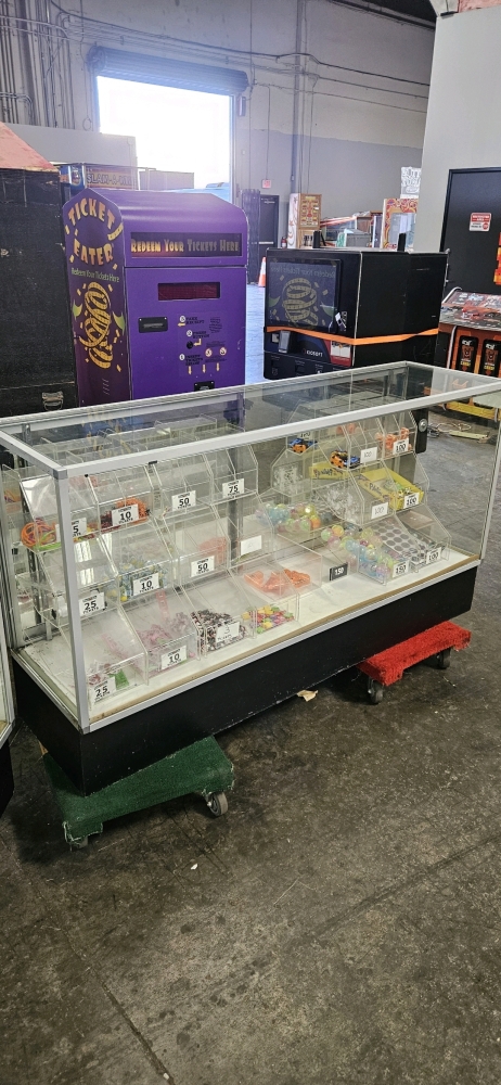 Redemption Display Samples REDEMPTION CENTER GLASS DISPLAY CASE 70 WIDE