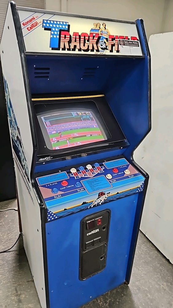 TRACK & FIELD CLASSIC UPRIGHT ARCADE GAME KONAMI