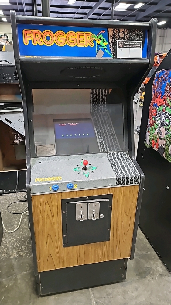 Frogger Arcade Machine Control Panel FROGGER UPRIGHT ARCADE GAME SEGA CAB W/ LCD