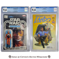 LANDO & LUKE SKYWALKER X-WING PILOT BLISTER COVER CGC GRADED COMICS LOT