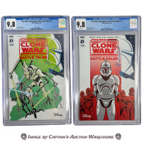STAR WARS: THE CLONE WARS BATTLE TALES #4-5 CGC GRADED 9.8 COMIC LOT