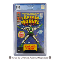 CAPTAIN MARVEL #1 1968 CGC GRADED 9.0 MARVEL COMIC BOOK