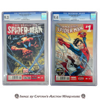 SUPERIOR SPIDER-MAN & AMAZING SPIDER-MAN CGC GRADED MARVEL COMIC BOOKS