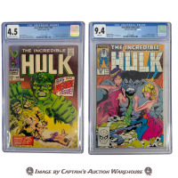 THE INCREDIBLE HULK CGC GRADED MARVEL COMIC BOOK LOT