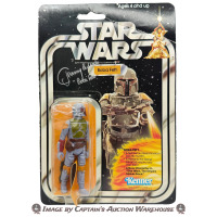 STAR WARS BOBA FETT KENNER 1978 20-BACK AUTOGRAPHED ACTION FIGURE