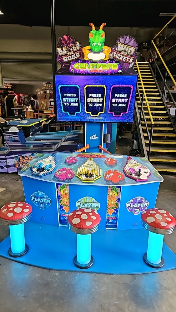 CENTIPEDE CHAOS UP TO 3 PLAYER DELUXE ARCADE GAME