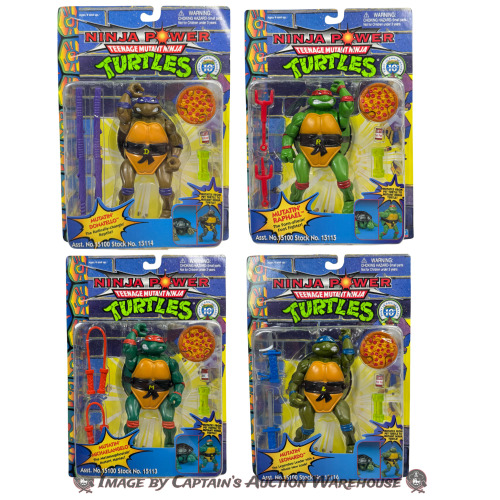 TEENAGE MUTANT NINJA TURTLES: NINJA POWER PLAYMATES ACTION FIGURE LOT