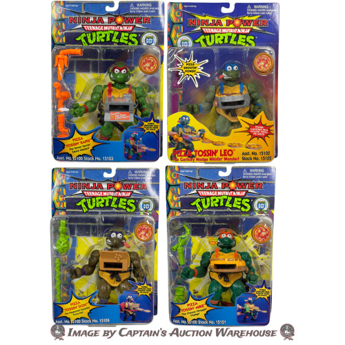 TEENAGE MUTANT NINJA TURTLES: NINJA POWER PLAYMATES ACTION FIGURE LOT 1996