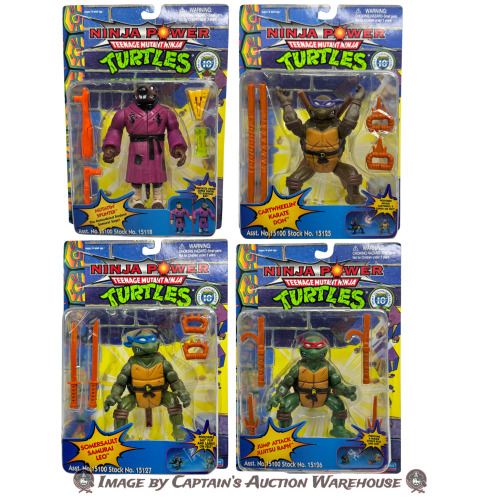 TEENAGE MUTANT NINJA TURTLES: NINJA POWER PLAYMATES ACTION FIGURE LOT