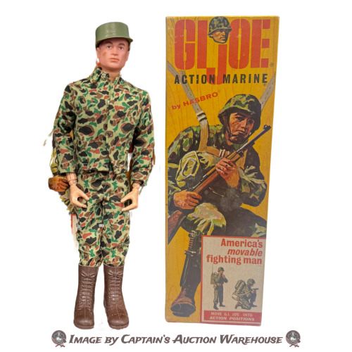 ORIGINAL 1964 GI JOE MARINE ACTION FIGURE WITH BOX