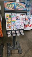 BULK VENDING STICKER UNIVERSE 4-SLOT VENDING MACHINE #2