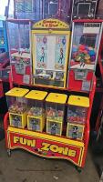 FUN ZONE STICKERS & STUFF BULK VENDING RACK RED