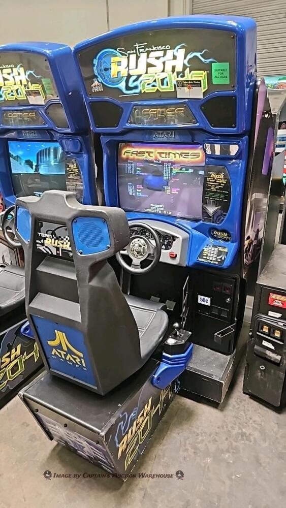 RUSH 2049 RACING SITDOWN ARCADE GAME ATARI #2