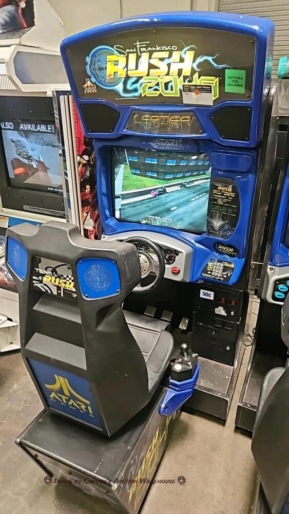 RUSH 2049 RACING SITDOWN ARCADE GAME ATARI #1