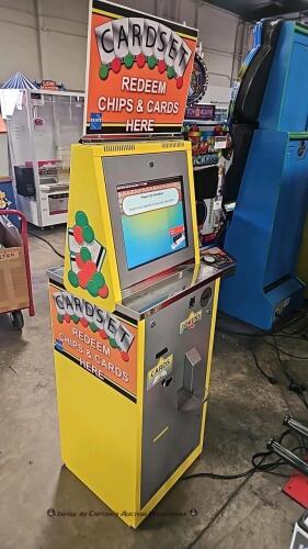 CARD SET UPRIGHT DUAL REDEMPTION CENTER TOUCH KIOSK