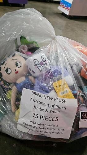 1 LOT- BAG OF PLUSH ASSTD. BRAND NEW
