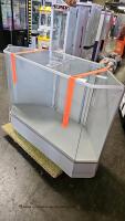 DISPLAY CABINET CORNER STYLE 4' BACK LOAD DOORS