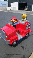 KIDDIE RIDE SESAME STREET BERT & ERNIE FIRE TRUCK