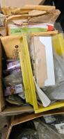 2 BOX LOT - PINBALL PARTS, RUBBER BANDS,BULBS ,MANUALS Etc..