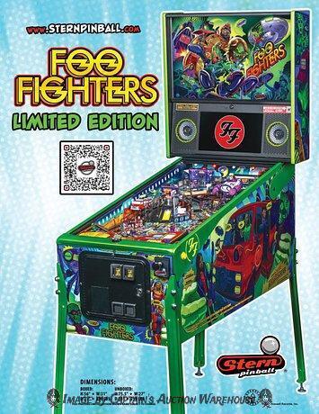 FOO FIGHTERS LIMITED EDITION PINBALL MACHINE STERN ....NEW IN BOX