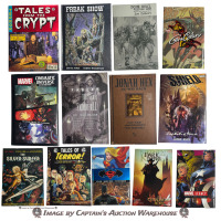 COMIC BOOK & GRAPHIC NOVEL LOT: MARVEL, DC, VERTIGO, EC COMICS & MORE
