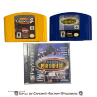 TONY HAWK'S PRO SKATER 1 & 2 FOR NINTENDO 64 & TONY HAWK'S PRO SKATER FOR PLAYSTATION