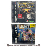 COMMAND & CONQUER + SIM CITY 2000 PLAYSTATION GAMES