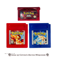 POKÉMON RED & BLUE VERSIONS NINTENDO GAME BOY W/ POKÉMON RUBY VERSION GBA
