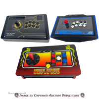 HORI REAL ARCADE PRO N HAYABUSA PS3 PS4 PC COMPATIBLE FIGHT STICK & MADCATZ ARCADE FIGHT STICK TOURNAMENT EDITION TE2 W/ MORTAL KOMBAT PS3 FIGHT STICK