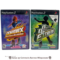 DDRMAX DANCE DANCE REVOLUTION & DANCE DANCE REVOLUTION EXTREME PS2 GAME LOT