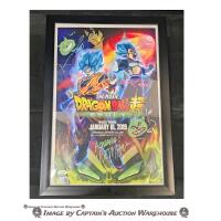 DRAGONBALL SUPER MOVIE FRAMED POSTER MAIN CAST SIGNED JSA SWAU CERTIFIED