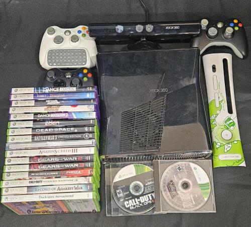 X-BOX 360 SLIM BUNDLE WITH KINECT AND ALL ACCESSORIES ****ALL PROCEEDS TO BENEFIT EXTRALIFE O.C.****