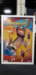 NBA FASTBREAK BALLY PROMO 24X36 ART W/ FRAME