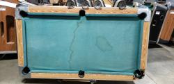 POOL TABLE 7' VALLEY COUGAR SLATE TOP COIN OP